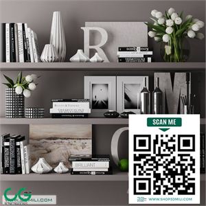 decorative set with books 03